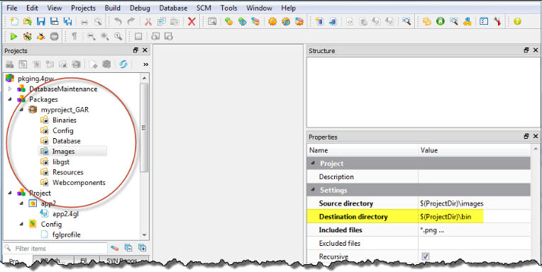 This figure shows the default Root directory structure.